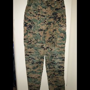 Tactical Digital Camouflage Pants (S-M) 27-31" Waist Green Cargo Military Combat